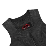 Women's Lightweight Vest with Rivets Detailing