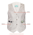Women's Classic Plain Side Vest