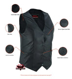 Women's Classic Plain Side Vest