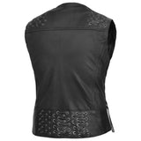 Women's Vest with Grommet and Lacing Accents