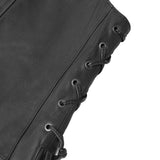 Women's Vest with Grommet and Lacing Accents
