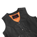 Women's Vest with Grommet and Lacing Accents