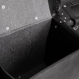 Leather Black PVC Large 4 Piece Motorcycle Touring Tail Bag wi