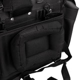 Leather Black PVC Large 4 Piece Motorcycle Touring Tail Bag wi