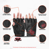Women's Embroidered Fingerless Glove