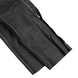 Leather Guard  Unisex leather motorcycle chaps - Black