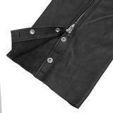 Unisex Adjustable Side Snap Beltless Chap