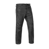 Road Rage Black leather motorcycle chaps