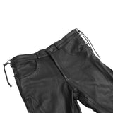Road Rage Black leather motorcycle chaps