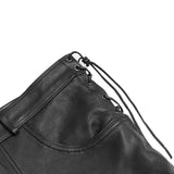 Road Rage Black leather motorcycle chaps