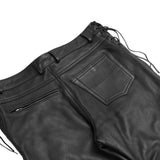 Road Rage Black leather motorcycle chaps