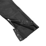 Road Rage Black leather motorcycle chaps