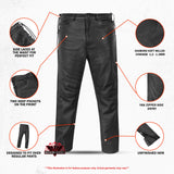 Road Rage Black leather motorcycle chaps