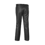 Women's Classic 5 Pocket Black Casual Motorcycle Leather Pants