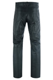Women's Classic 5 Pocket Black Casual Motorcycle Leather Pants