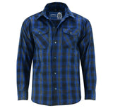 Flannel Shirt - Daze Blue and Black