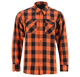 Flannel Shirt - Orange and Black