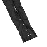 Rider Shield Black leather motorcycle chaps - Black
