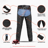 Unisex Double Deep Pocket Thermal Lined Chaps