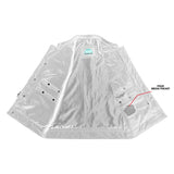 Canvas Material Single Back Panel Concealment Vest W/Leather Tr
