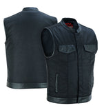 Concealed Snap Closure, Textile Material, Scoop Collar & Hidden