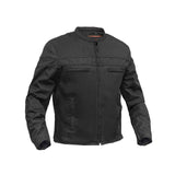 All-Season Men's Textile  Motorcycle Jacket with Reflective Stripes