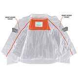 All-Season Men's Textile  Motorcycle Jacket with Reflective Stripes