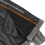 Men's Sporty Gray Leather Cruiser Jacket