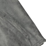 Men's Sporty Gray Leather Cruiser Jacket