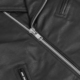 Dawn Rider Men's Premium Black Leather Motorcycle Jacket