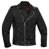 Men's Classic Plain Side Police Style M/C Jacket - TALL