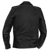 Men's Classic Plain Side Police Style M/C Jacket - TALL