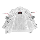 Men's Classic Plain Side Police Style M/C Jacket - TALL