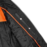 Men's Black Sporty Cruiser Jacket with Removable hood