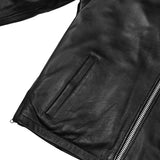 Men's Black Sporty Cruiser Leather Jacket