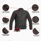 Men's Black Scooter Leather Jacket