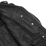 Men's Premium Classic Plain Side Police Style Jacket - Black