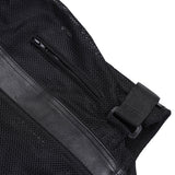 Mens Leather & Mesh Motorcycle Jacket  – Waterproof Liner