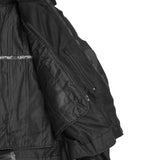 Mens Leather & Mesh Motorcycle Jacket  – Waterproof Liner