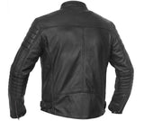Men's Lightweight Drum Dyed Naked Lambskin Crossover Scooter - Black