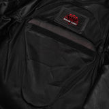 Men's Lightweight Drum Dyed Naked Lambskin Crossover Scooter - Black