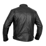 Men's Lightweight Drum Dyed Naked Lambskin Crossover Scooter - Black