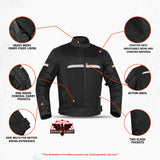 Men's Black Racer Mesh Jacket – Protective Design