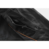 Men's Premium Lightweight Black Leather Shirt