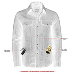 Men's Premium Lightweight  Black Leather Shirt