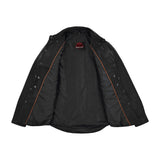 Men's Premium Lightweight Black Leather Shirt