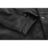 Men's Premium Lightweight Black Leather Shirt