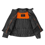 Men's Premium Vented Motorcycle Jacket – Side Laces