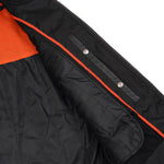 Full Hand Black Leather Motorcycle Jacket