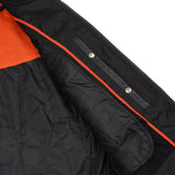 Full Hand Black Leather Motorcycle Jacket